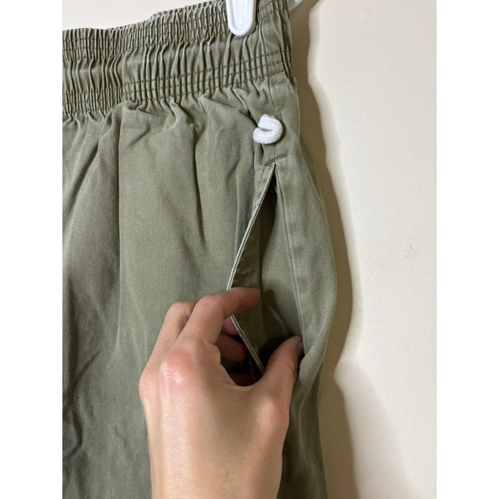 Cookman Chef Pants Mens Olive Green Elastic Waist Cargo Utility Trousers Medium - Picture 6 of 10